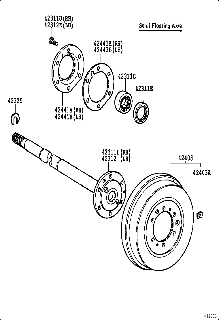 42431-60261 DISC, REAR product image