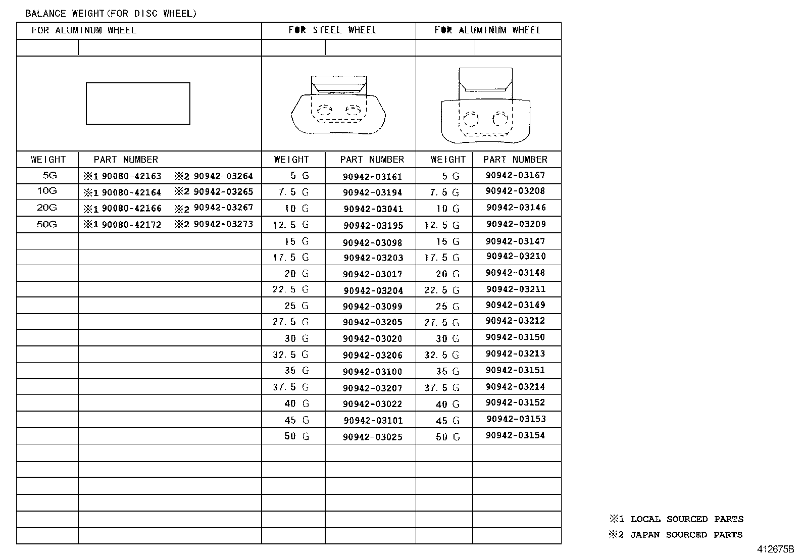 42611-0DB01 WHEEL, DISC product image