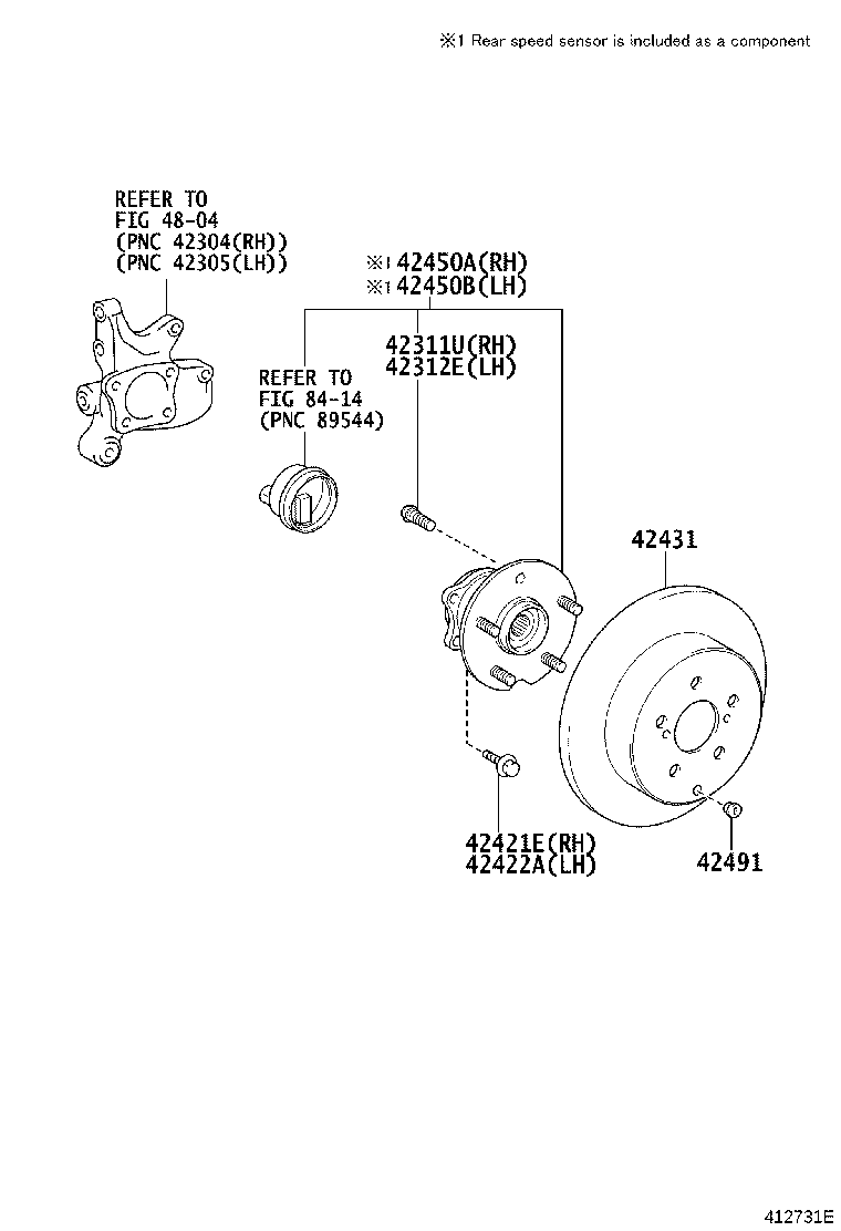 Toyota 42340-48070 SHAFT ASSY, REAR DRIVE, RH