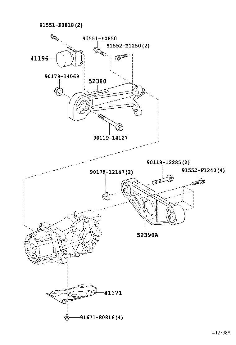 41196-52010 DAMPER, REAR DIFFERENTIAL DYNAMIC product image