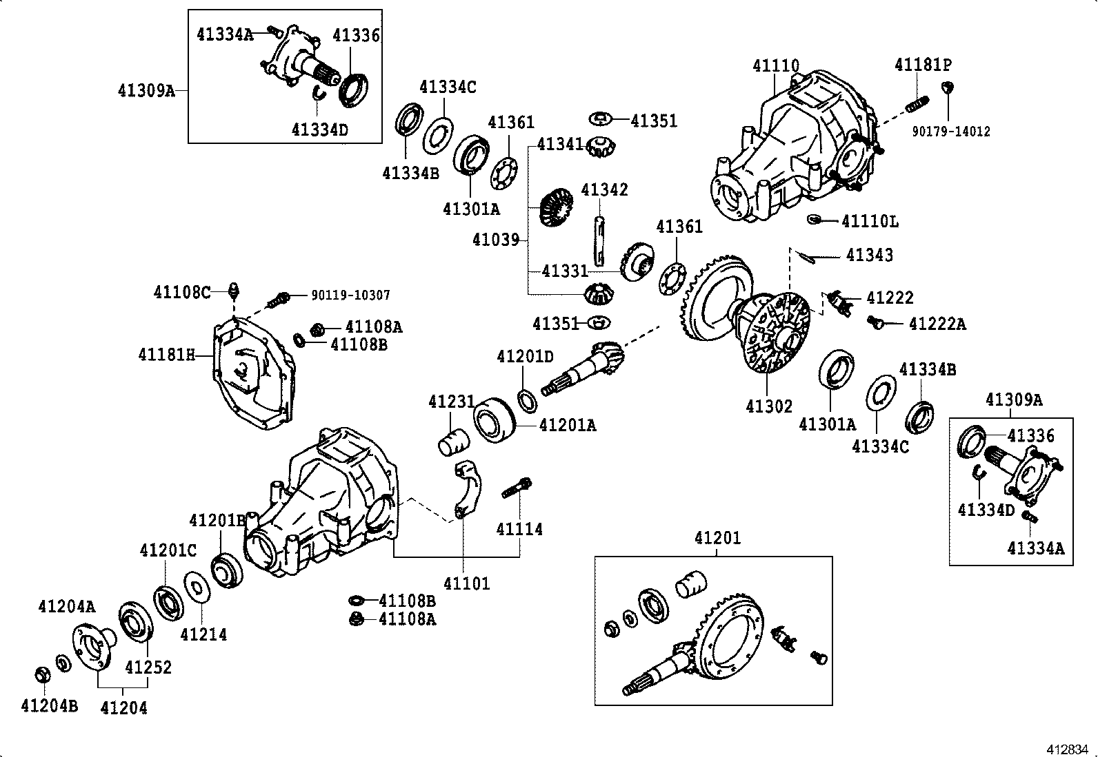 41201-39895 FINAL GEAR KIT, DIFFERENTIAL, REAR product image