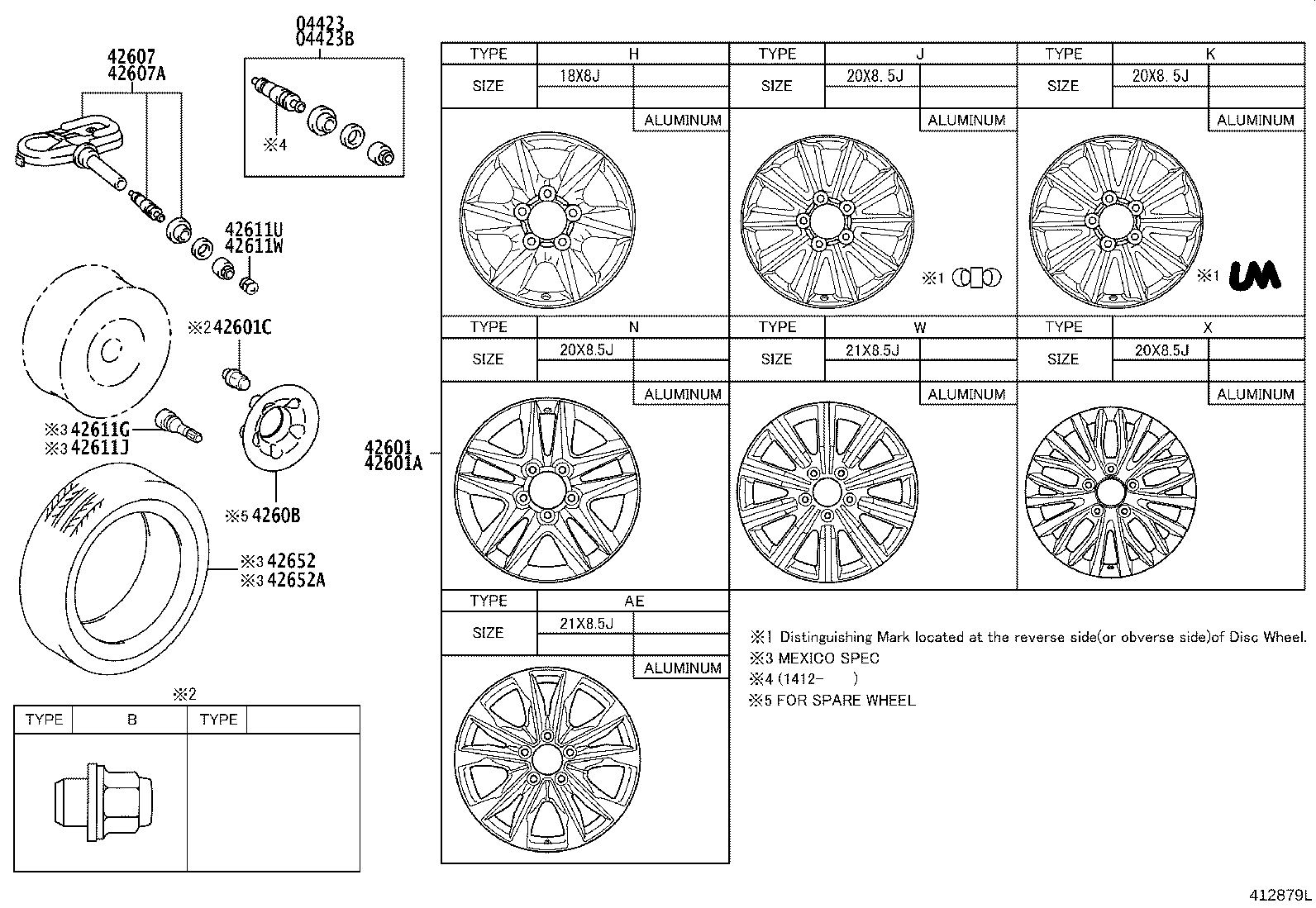 Toyota 42652-60D50 TIRE