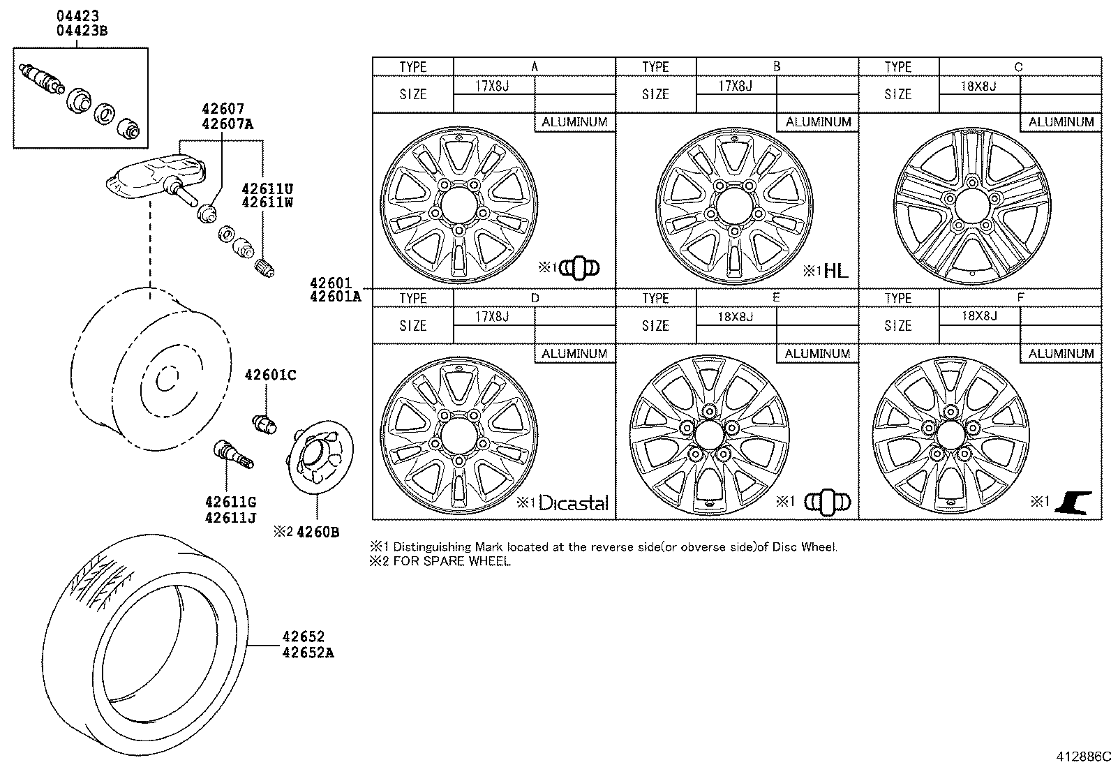 42611-0G070 WHEEL, DISC product image