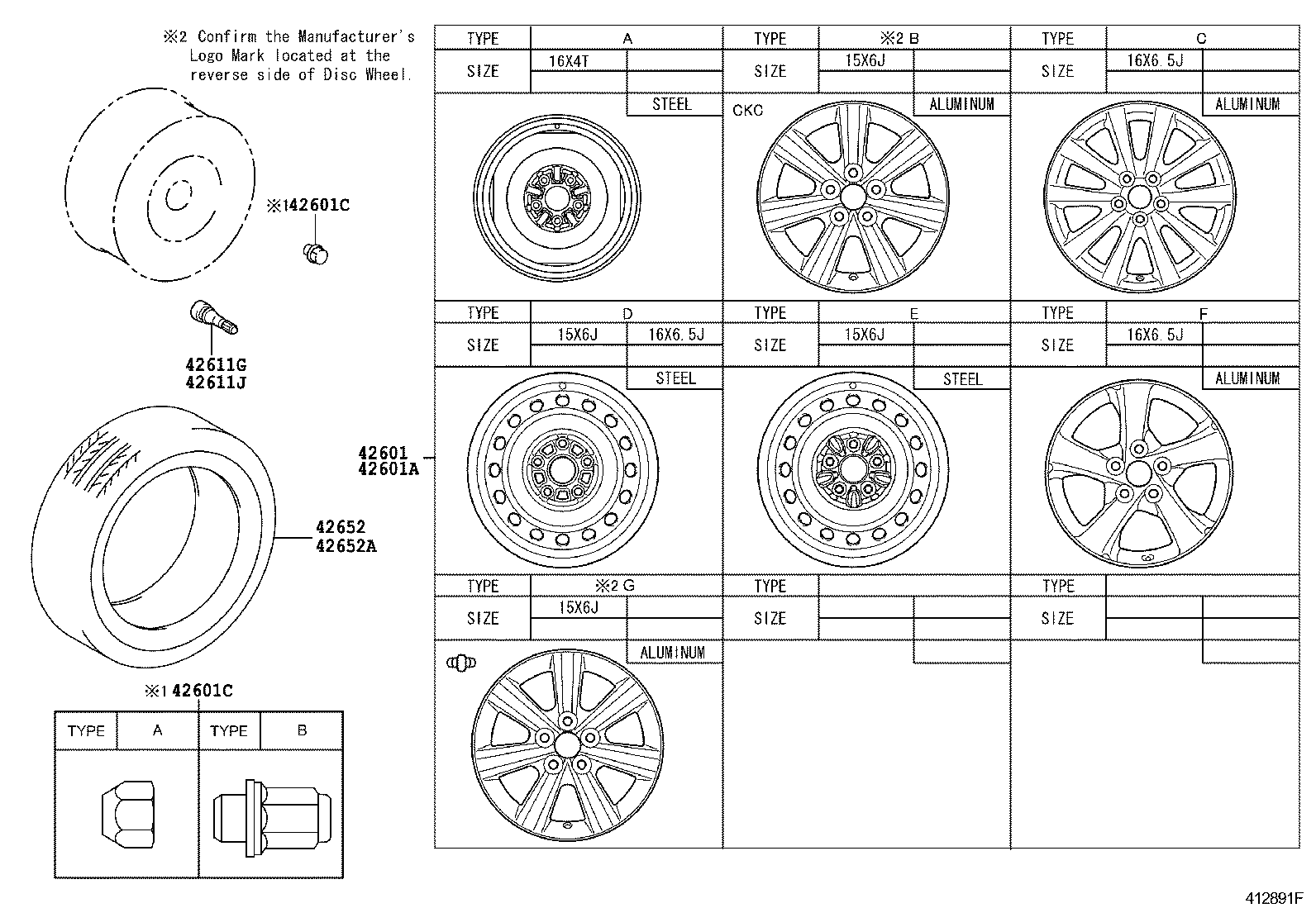 42611-02680 WHEEL, DISC product image
