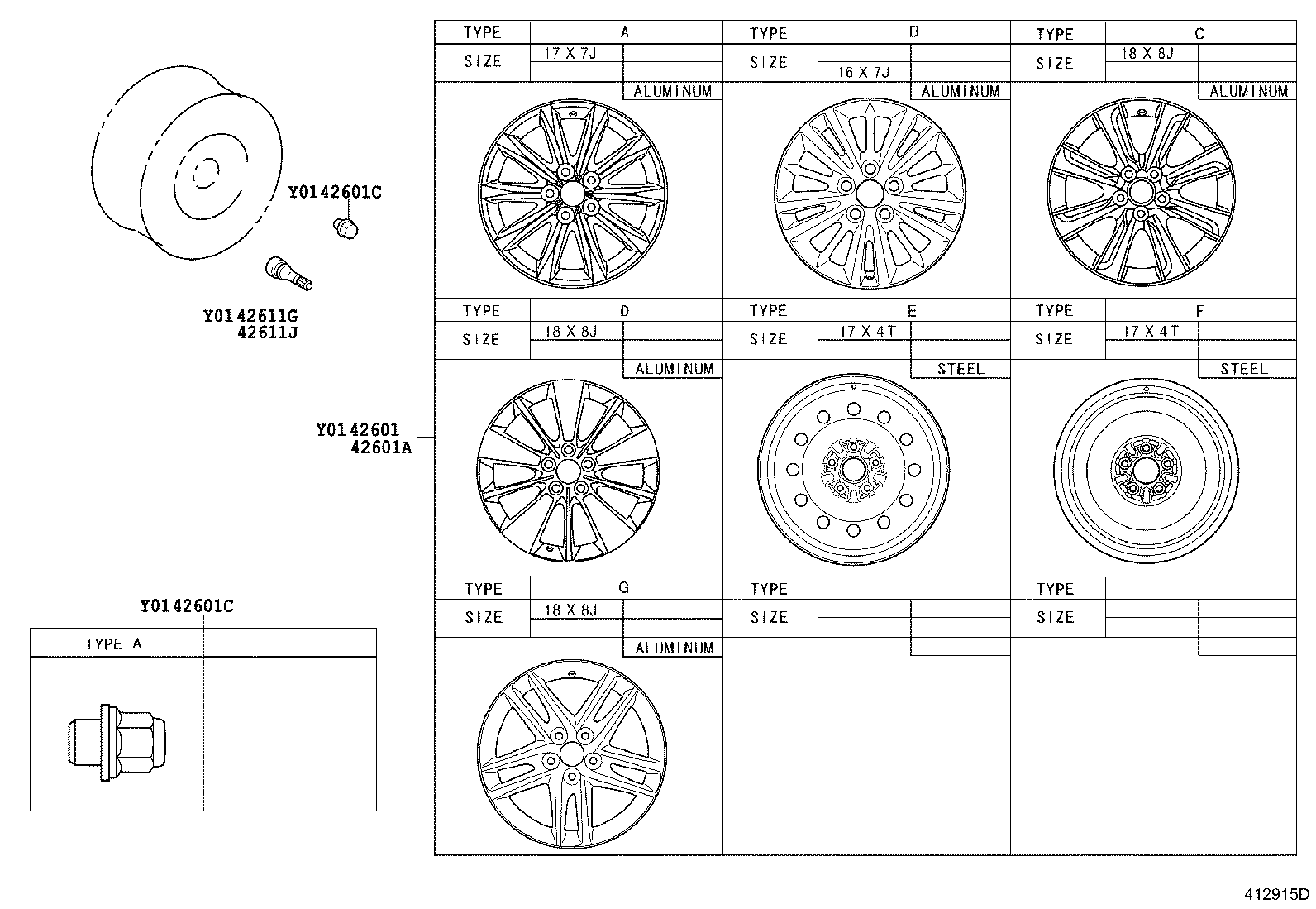 4261A-30050 WHEEL, DISC product image