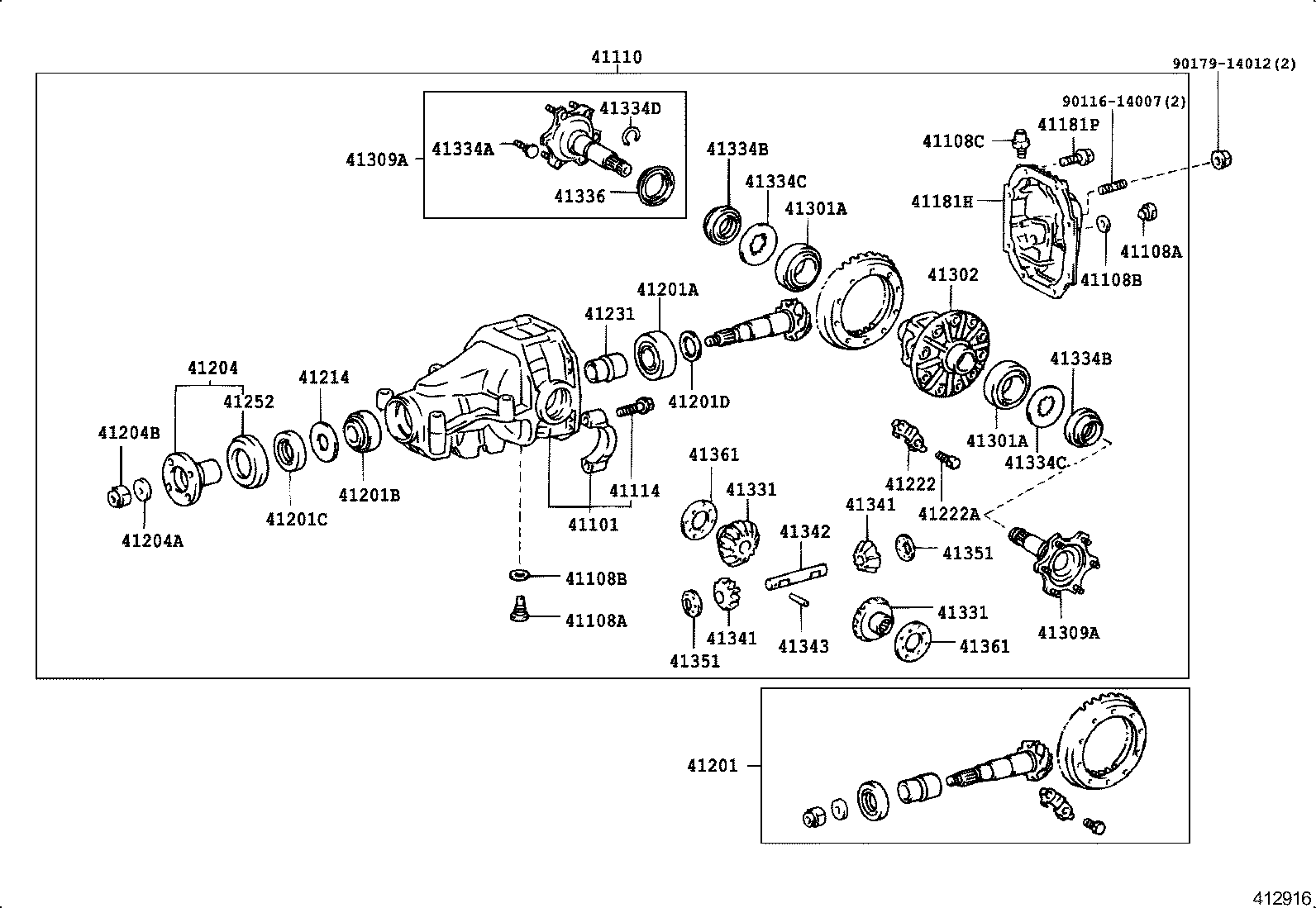 41653-30030 STOPPER, REAR DIFFERENTIAL MOUNT, UPPER product image