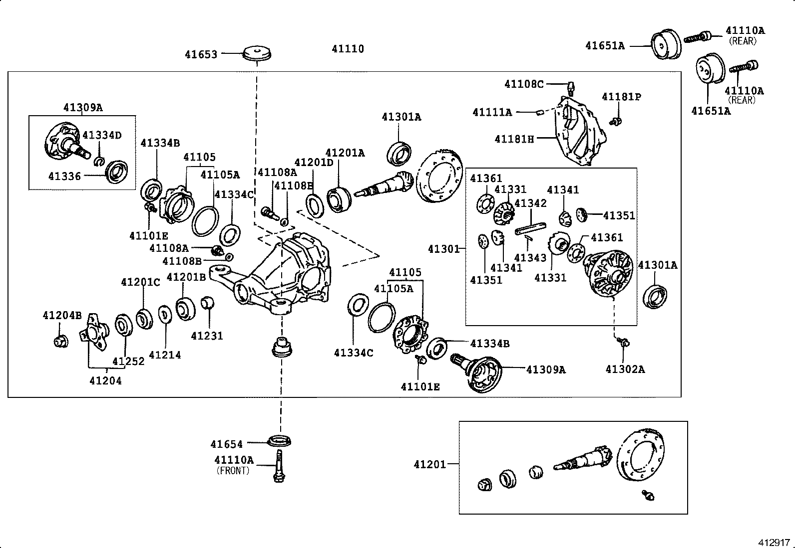 41653-30030 STOPPER, REAR DIFFERENTIAL MOUNT, UPPER product image