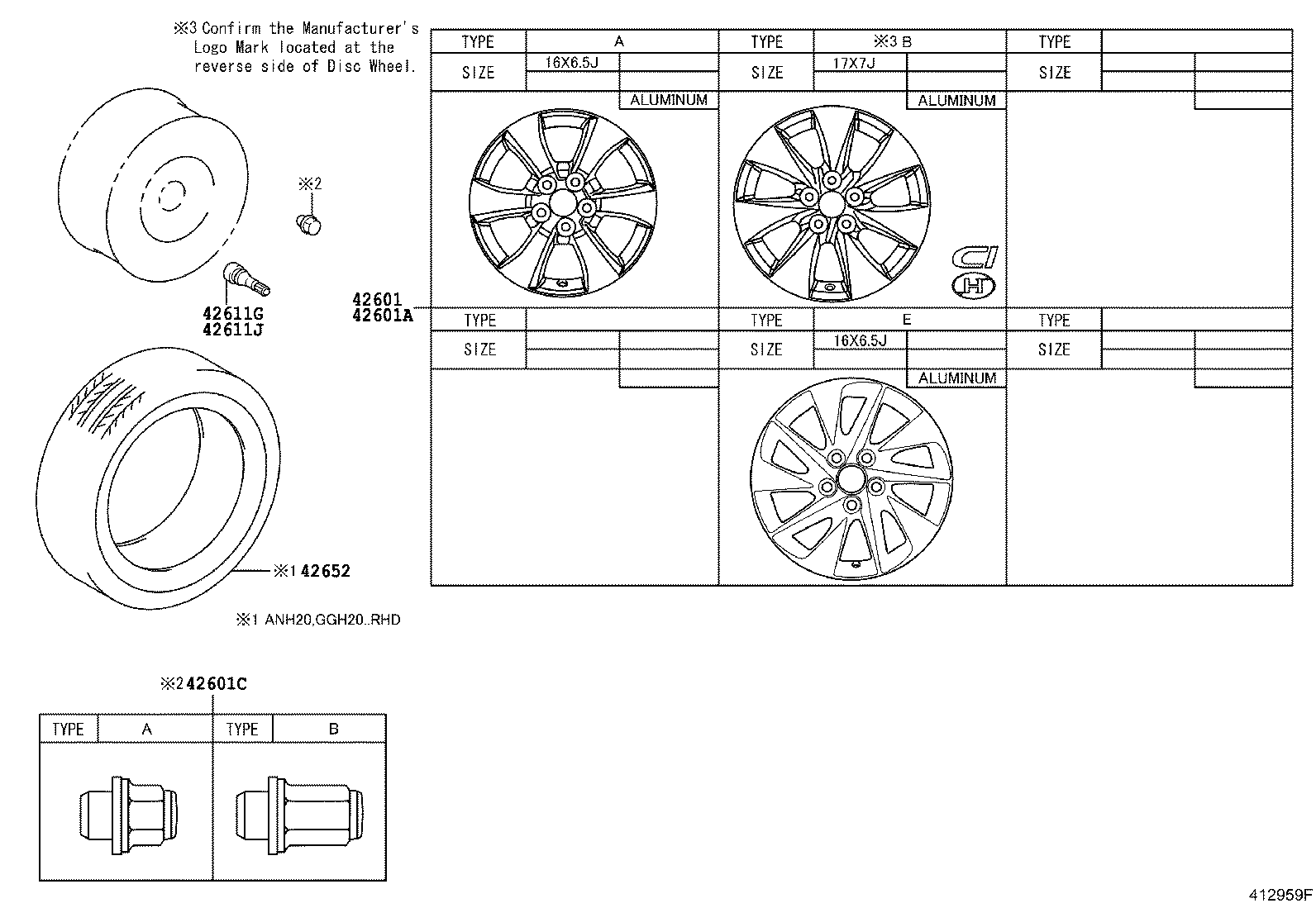 42611-58130 WHEEL, DISC product image