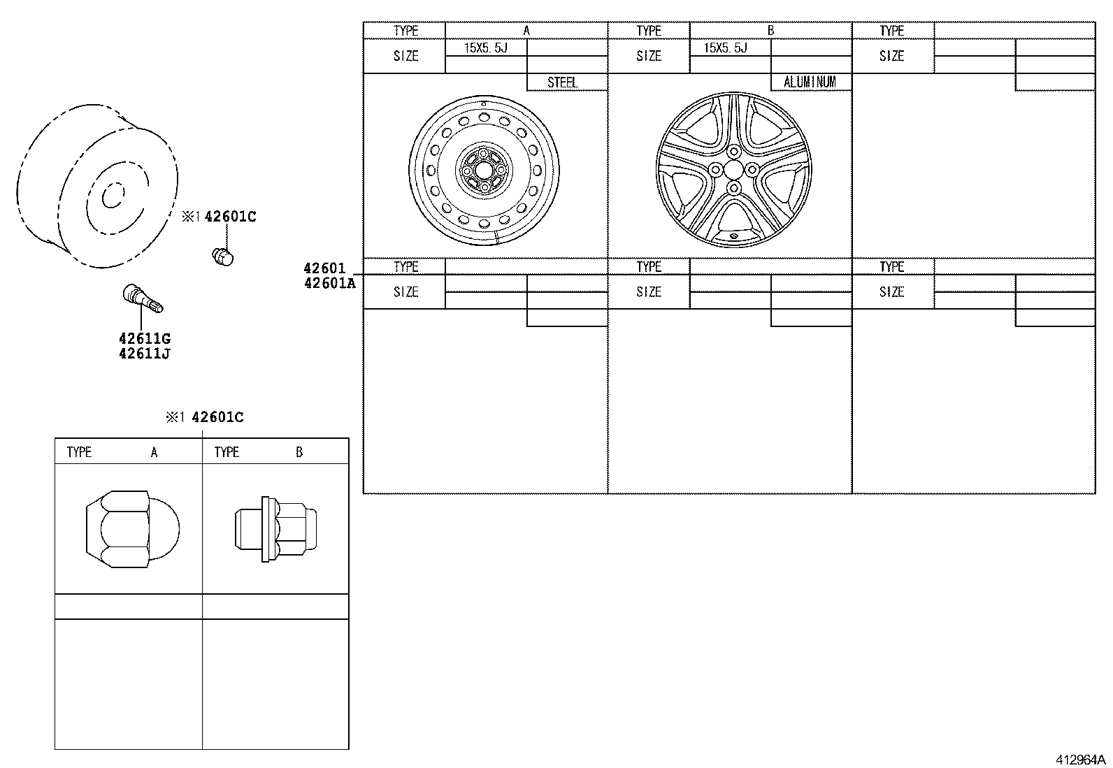 90942-C1001 NUT, HUB (FOR AXLE) product image