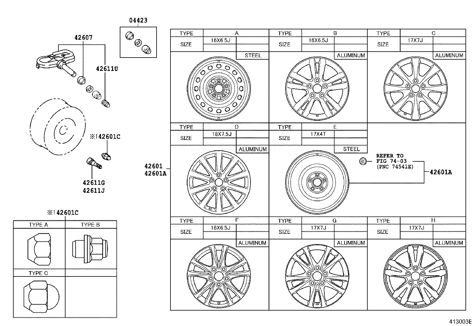 42602-05141 CAP, WHEEL product image