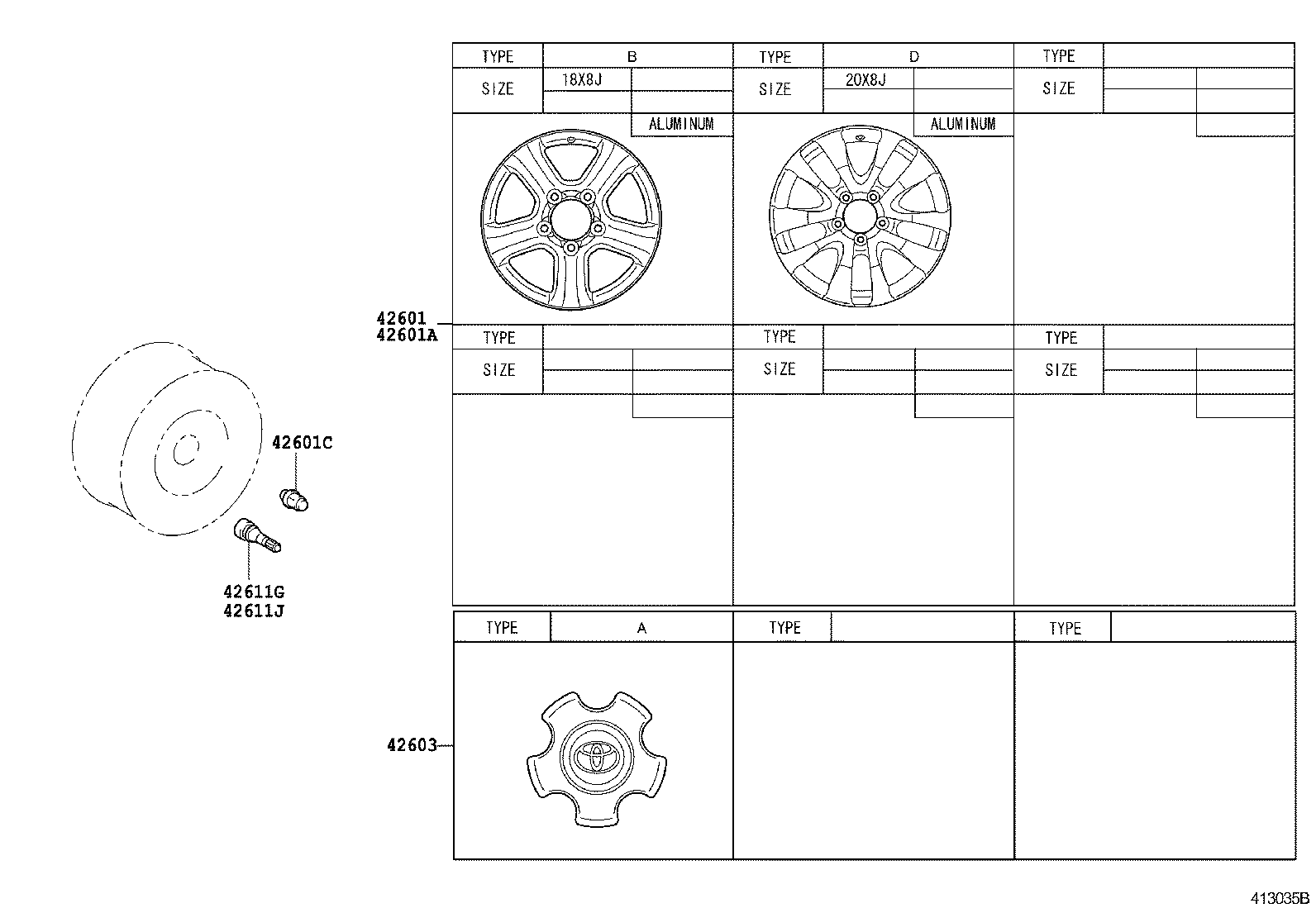42611-0C040 WHEEL, DISC product image