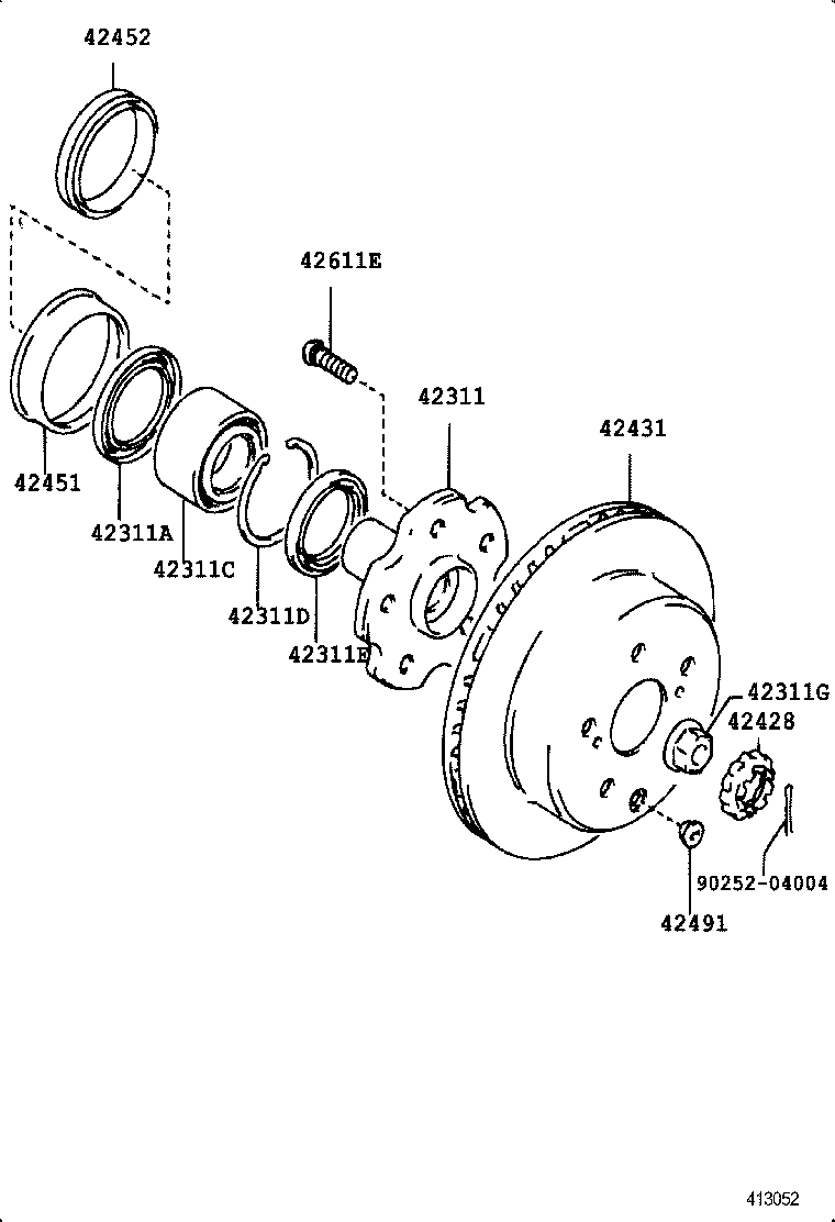 04437-22050 BOOT KIT, REAR DRIVE SHAFT INBOARD JOINT product image