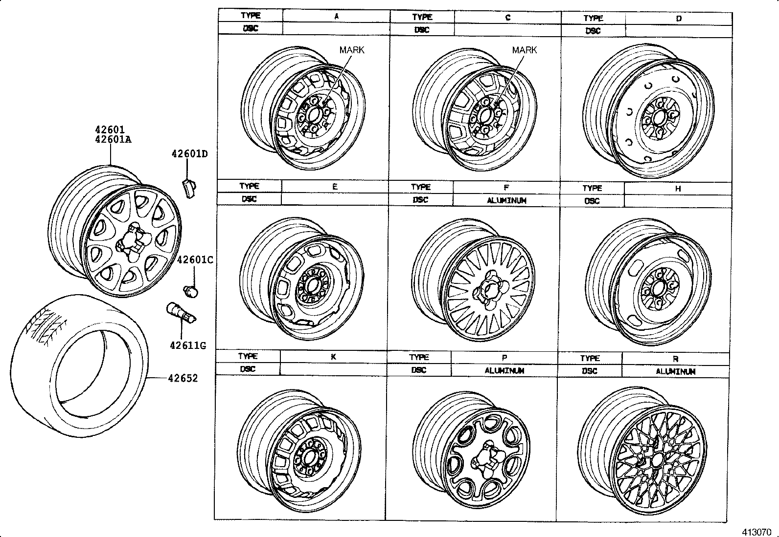 90080-42019 WEIGHT, BALANCE (FOR DISC WHEEL) product image
