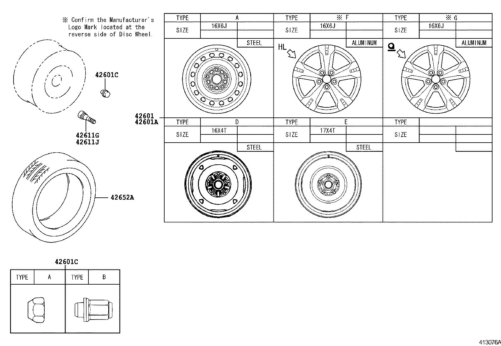 4261A-52010 WHEEL, DISC product image