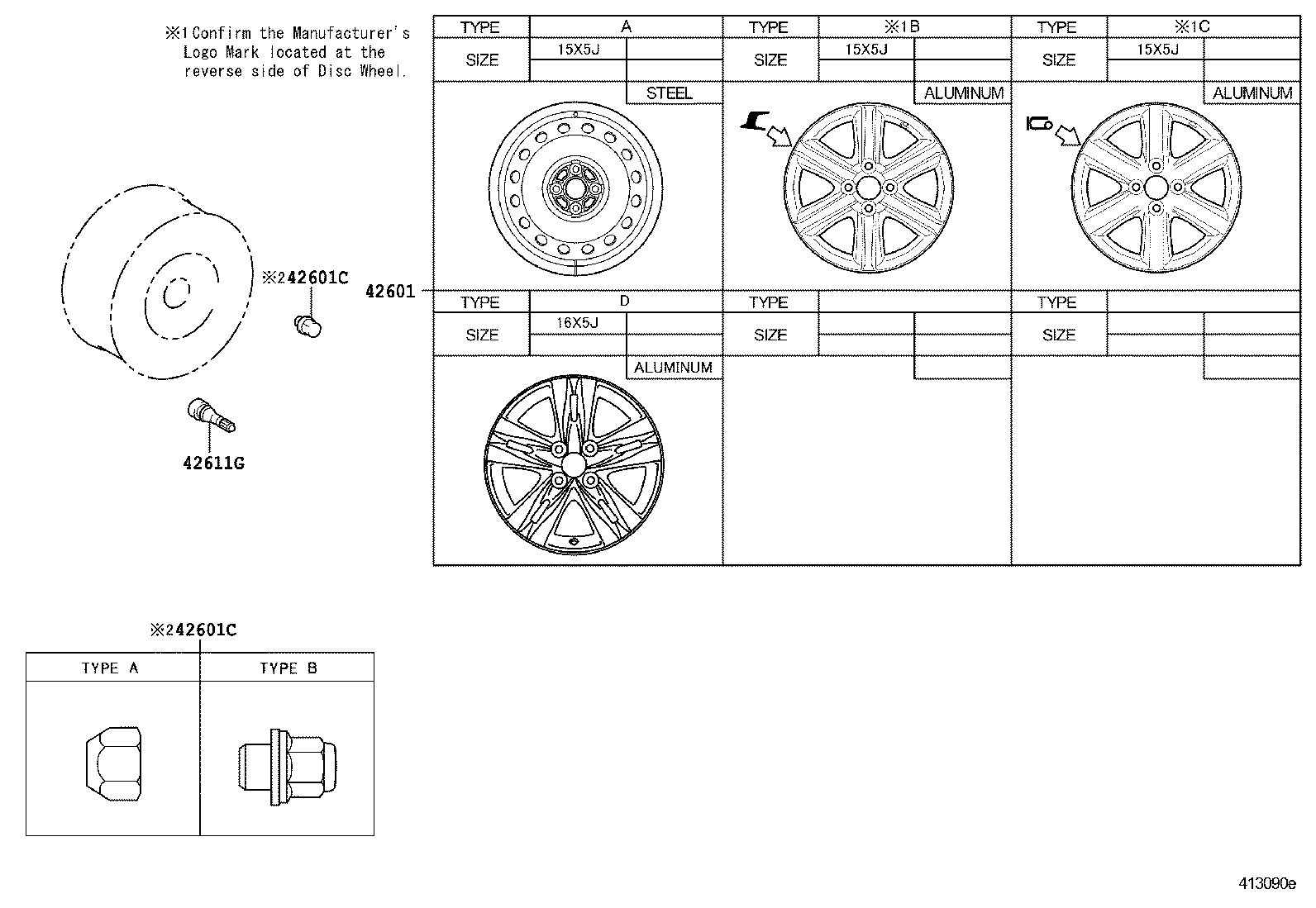 42602-74010 CAP, WHEEL product image