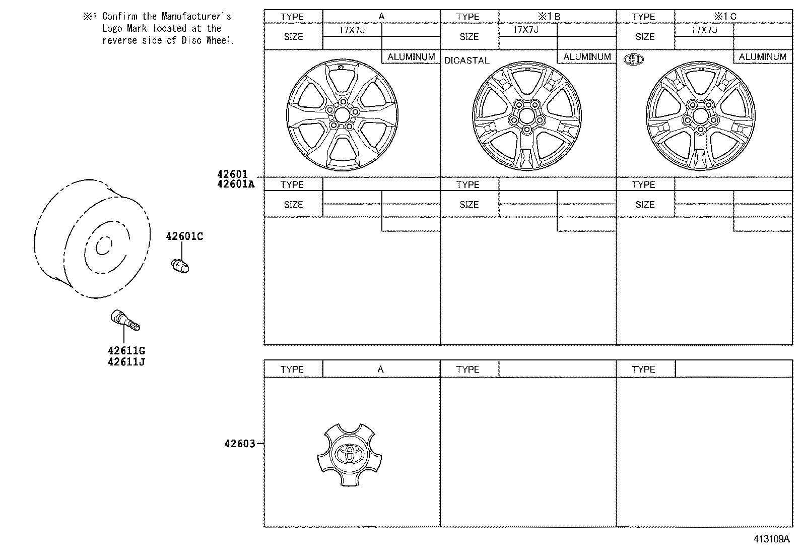 42611-0R080 WHEEL, DISC product image