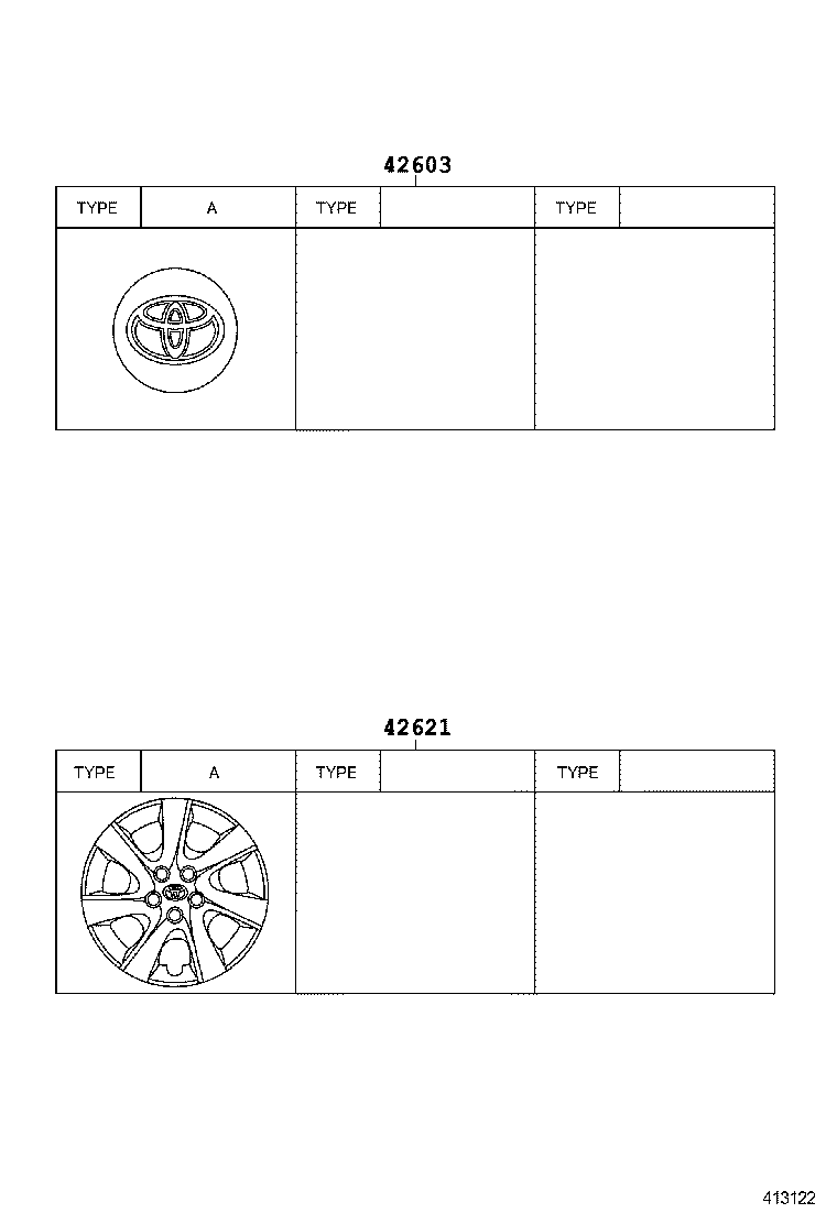 42602-68020 CAP, WHEEL product image