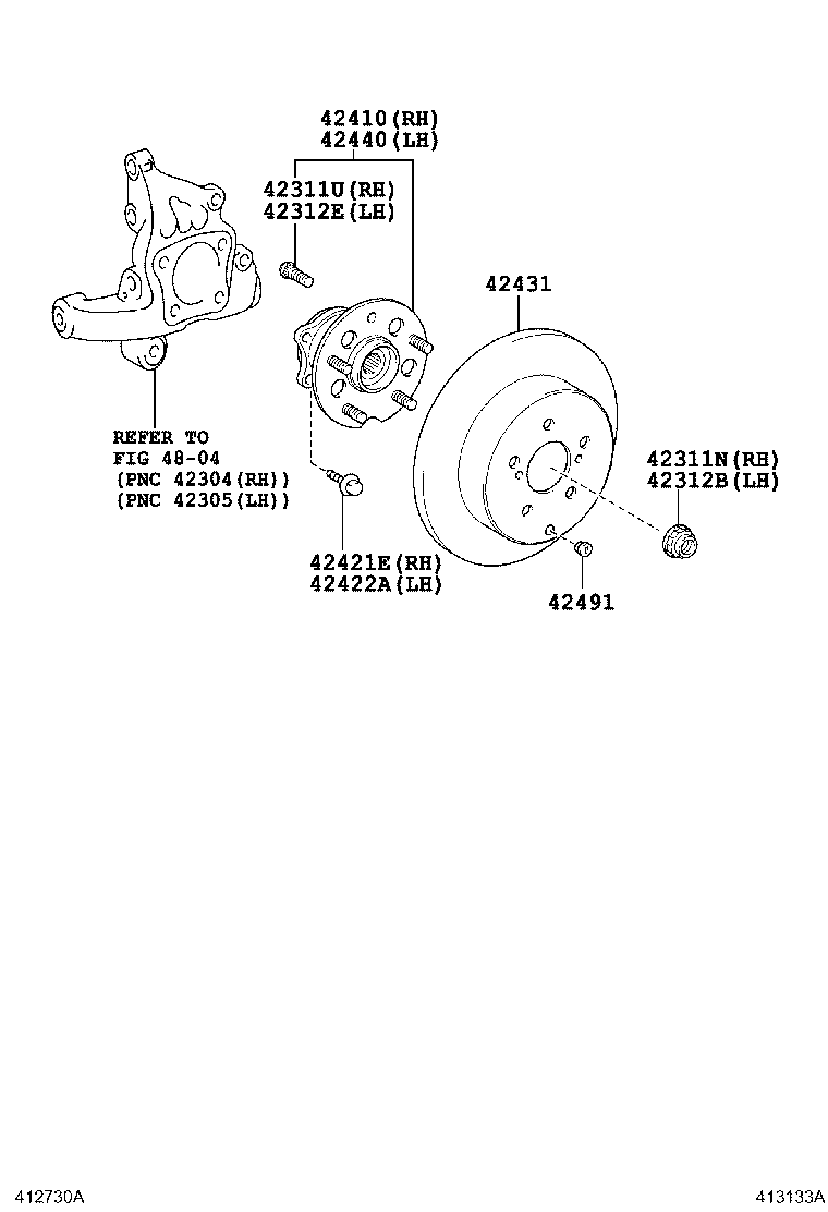 42370-09105 SHAFT ASSY, REAR DRIVE OUTBOARD JOINT, RH product image