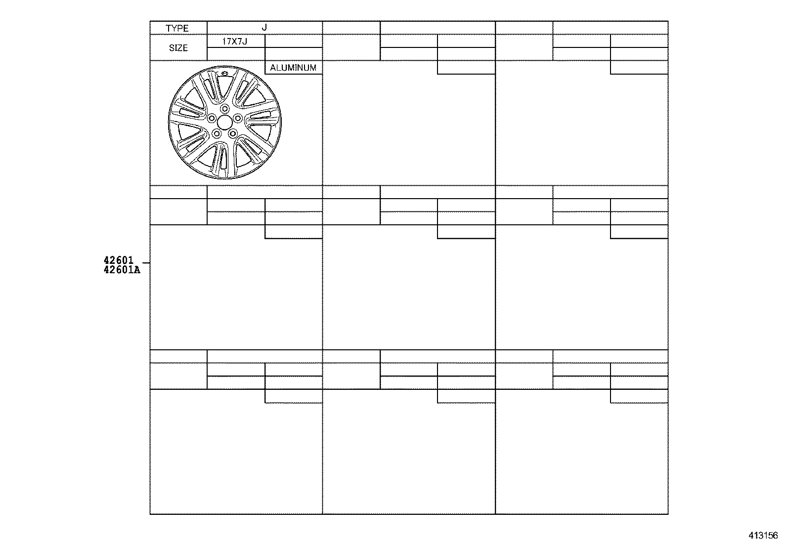 42603-06110 ORNAMENT SUB-ASSY, WHEEL HUB product image
