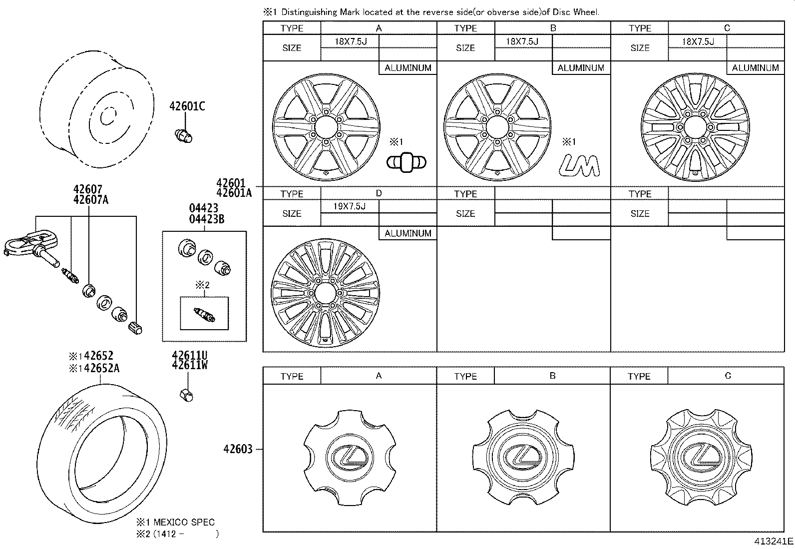Toyota 42652-60F70 TIRE
