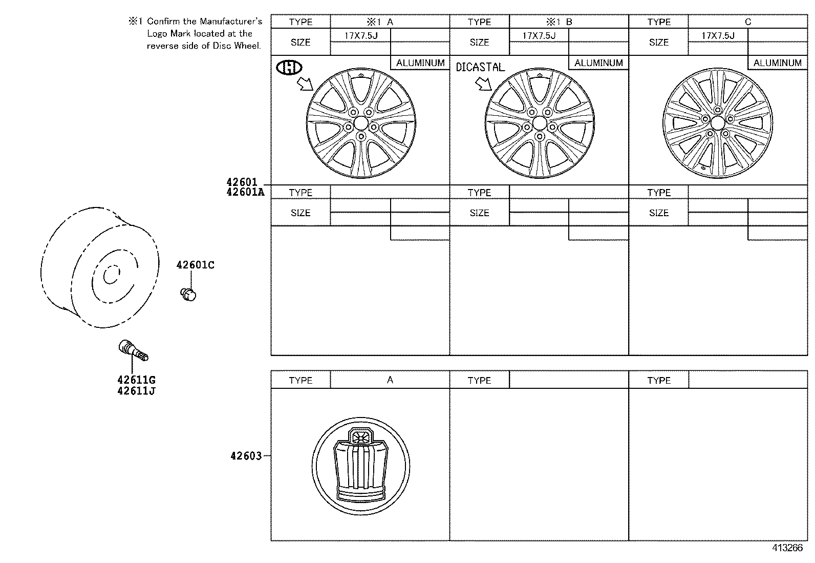 42611-0N030 WHEEL, DISC product image