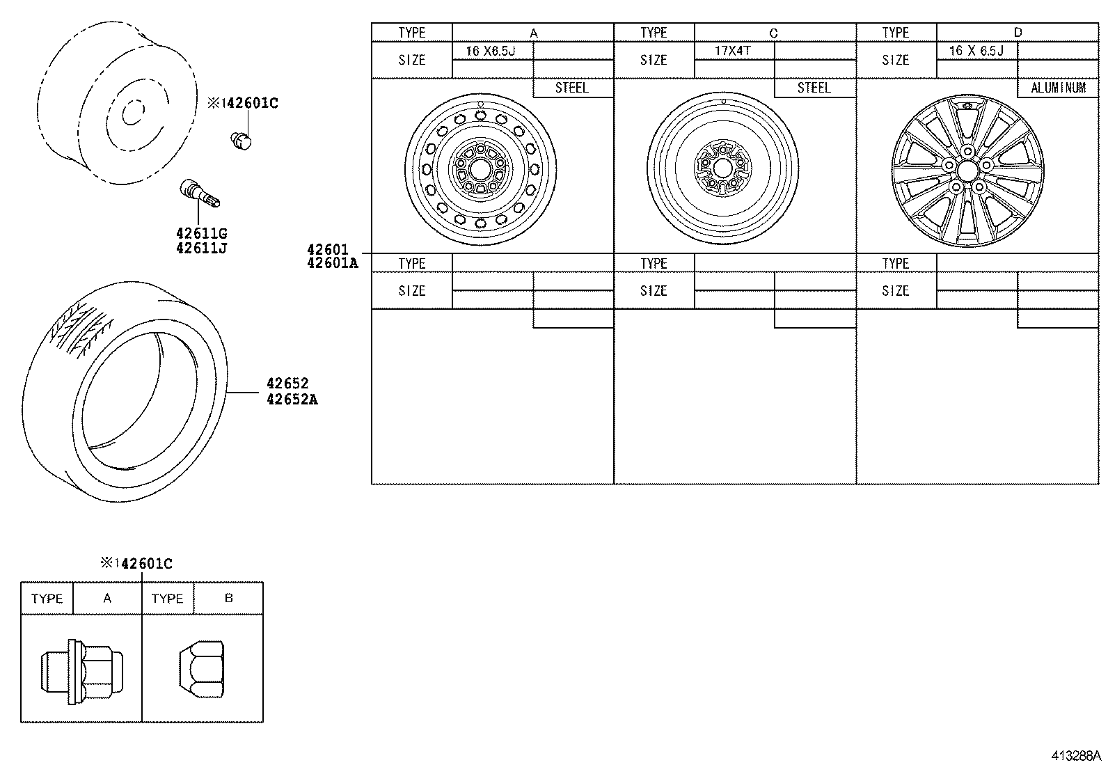 42602-12880 CAP, WHEEL product image