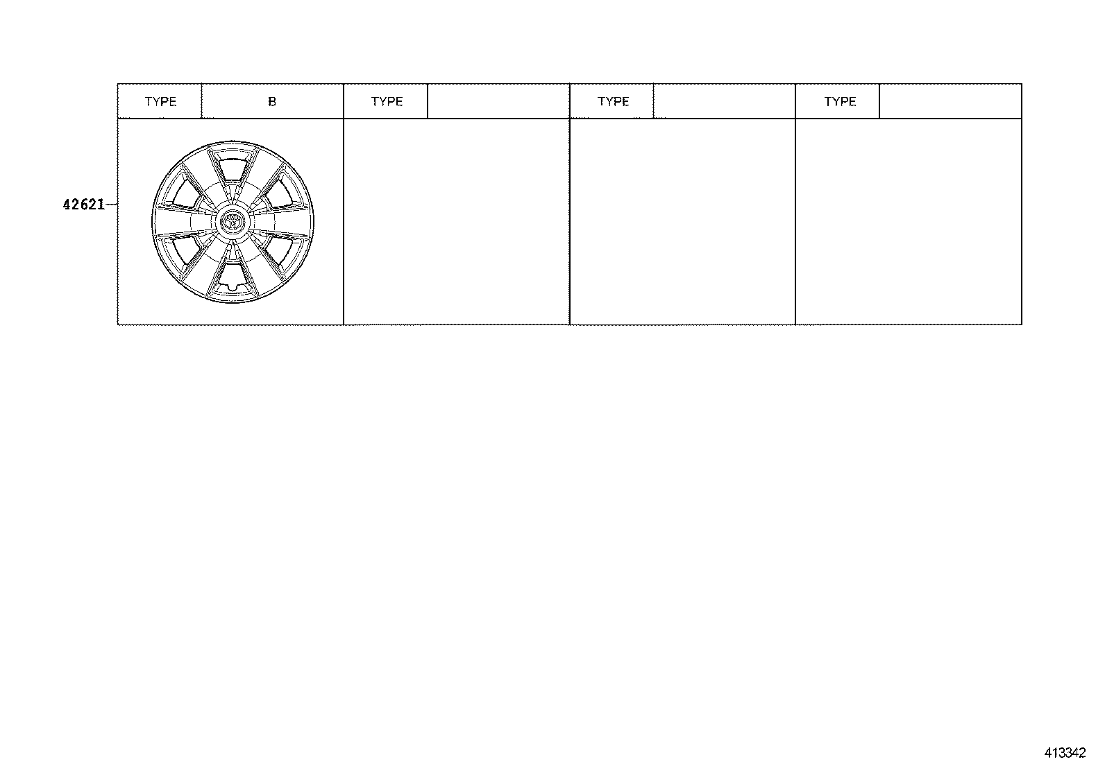42611-0KB80 WHEEL, DISC product image