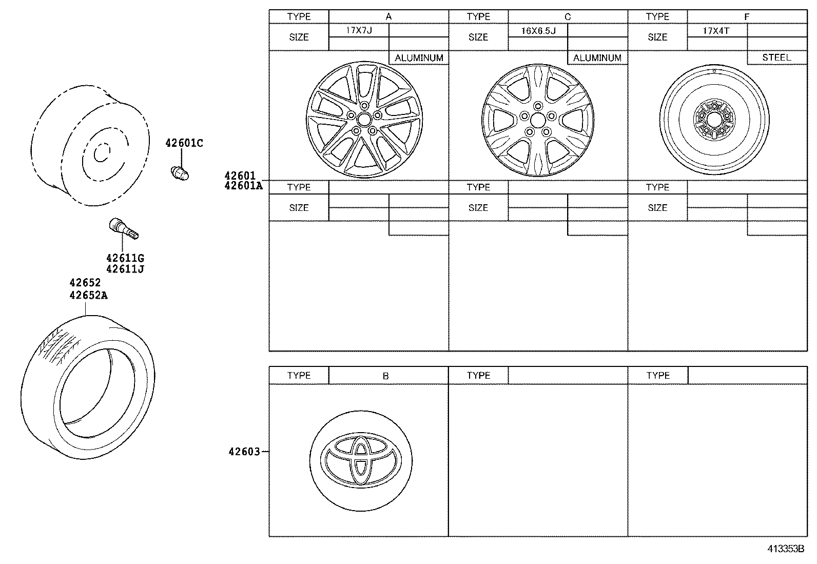 42611-72030 WHEEL, DISC product image