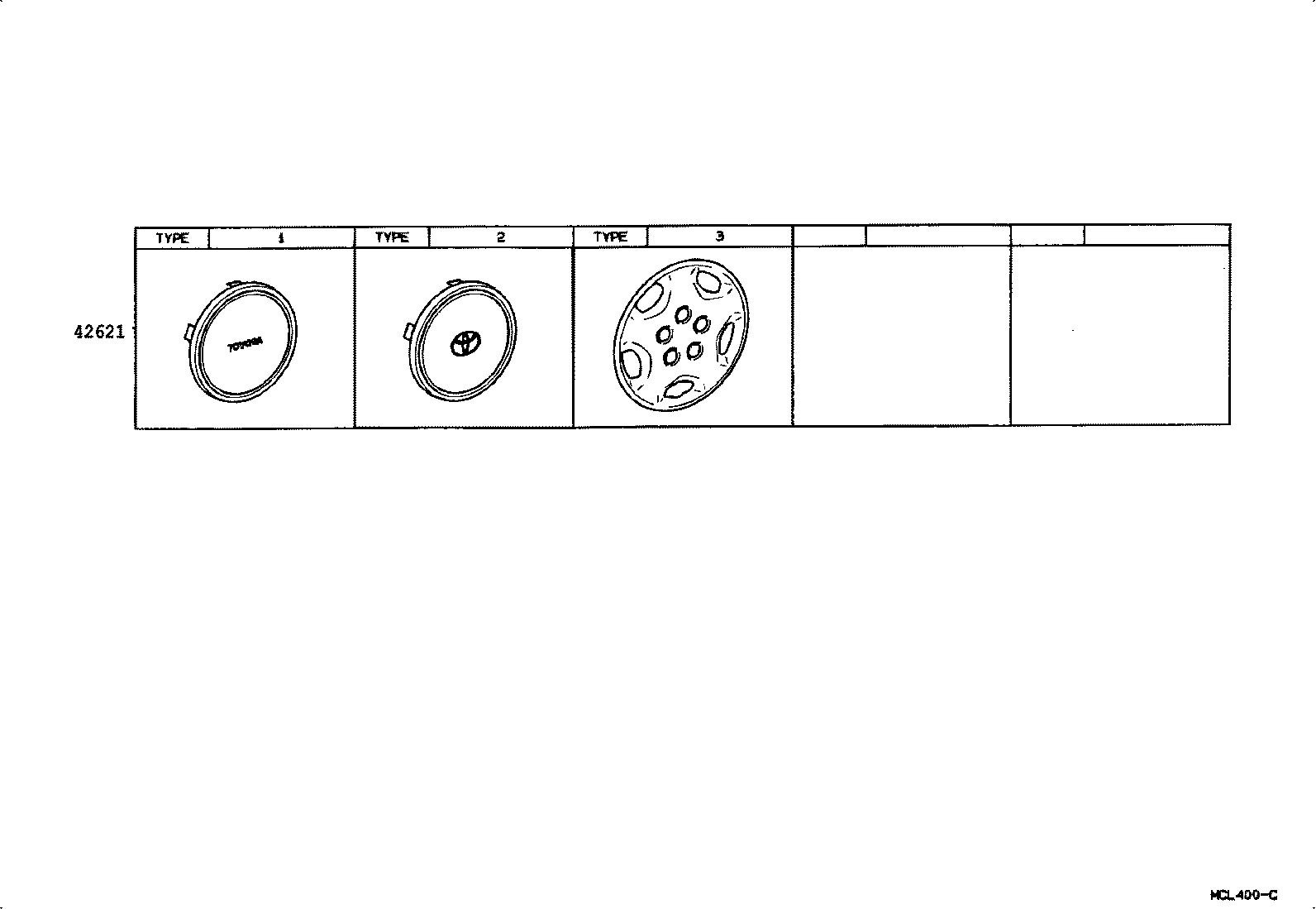 42601-04080 WHEEL, DISC (FOR SPARE) product image