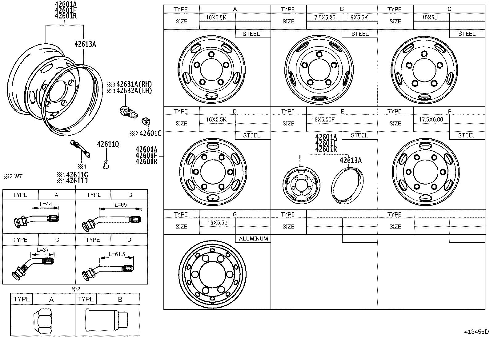42633-37031 NUT, HUB (FOR AXLE) product image