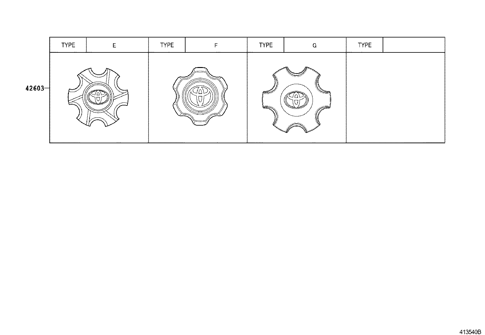 4260B-0K080 ORNAMENT SUB-ASSY, WHEEL HUB product image