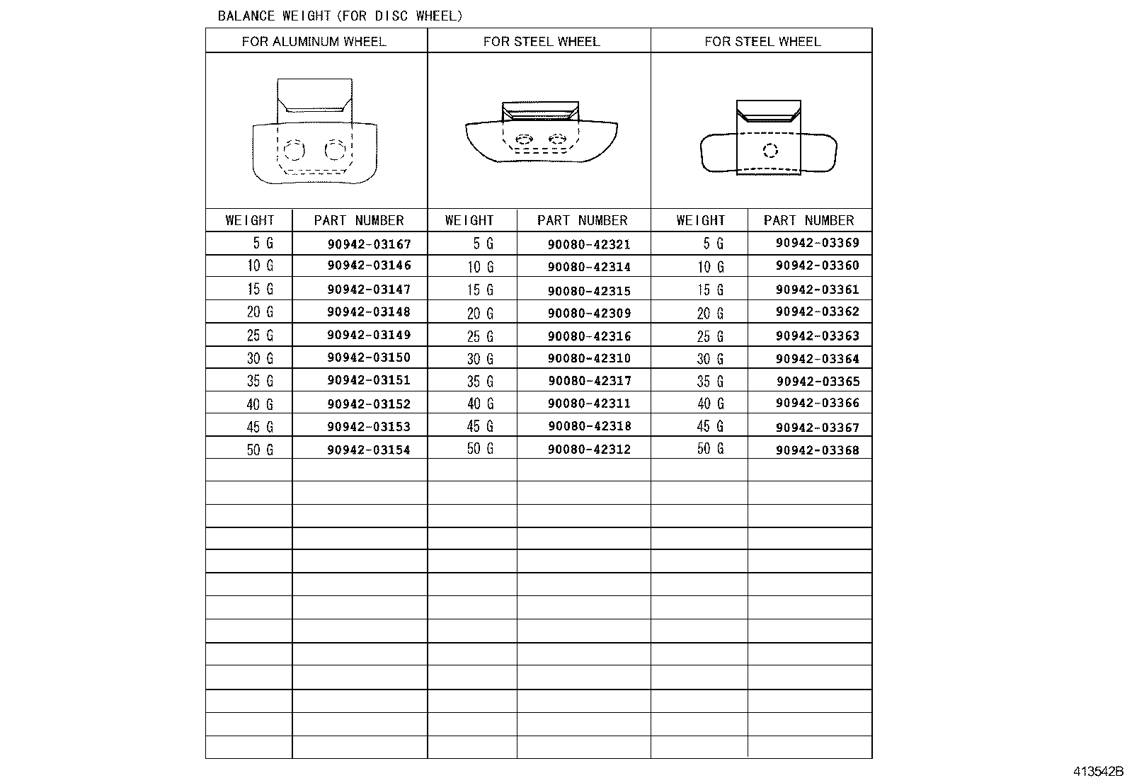42611-0KF40 WHEEL, DISC product image