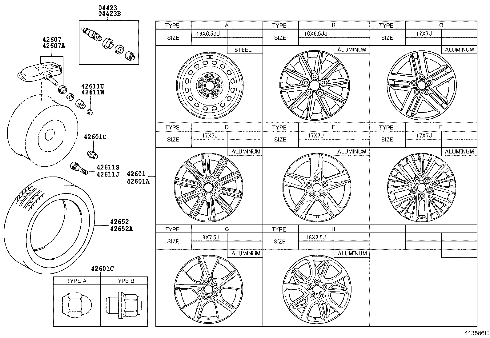 42602-06130 CAP, WHEEL product image