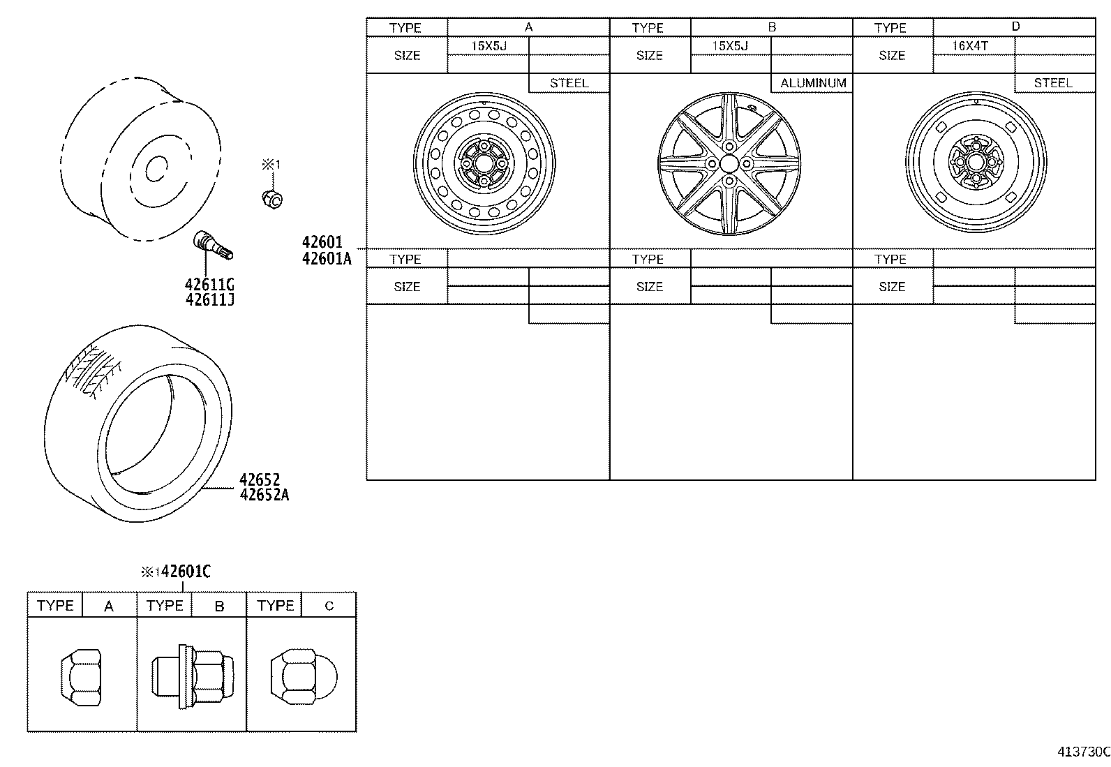 42602-12890 CAP, WHEEL product image