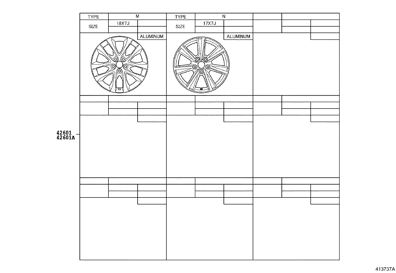 42611-28640 WHEEL, DISC product image