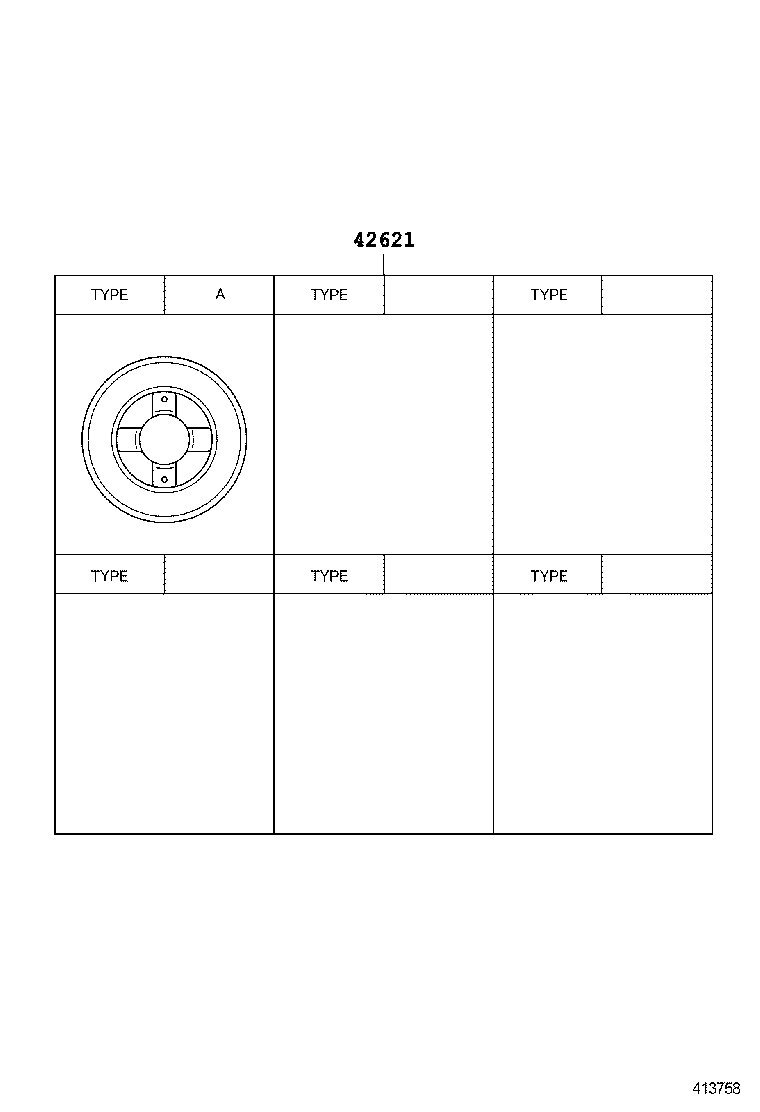 42611-37020 WHEEL, DISC (FOR SPARE) product image