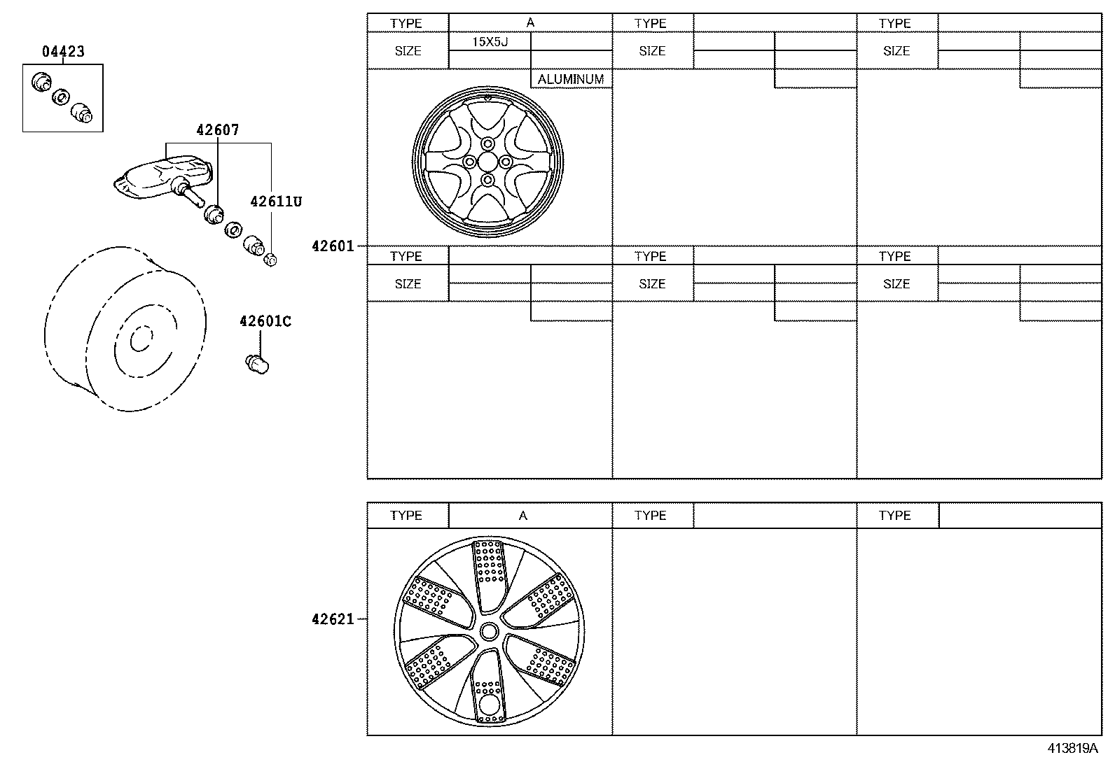 Toyota 90942-01033 NUT, HUB (FOR AXLE)