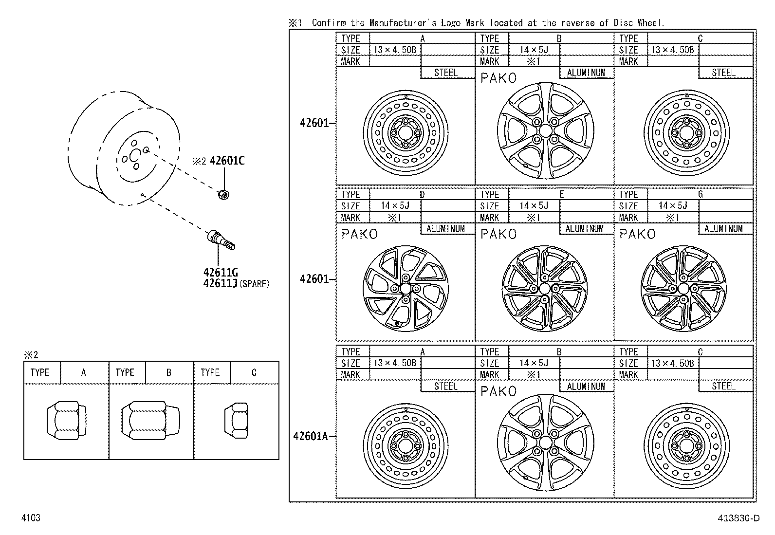 90049-11058 NUT, HUB (FOR AXLE) product image
