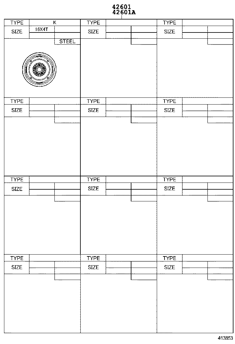 42602-22370 CAP, WHEEL product image