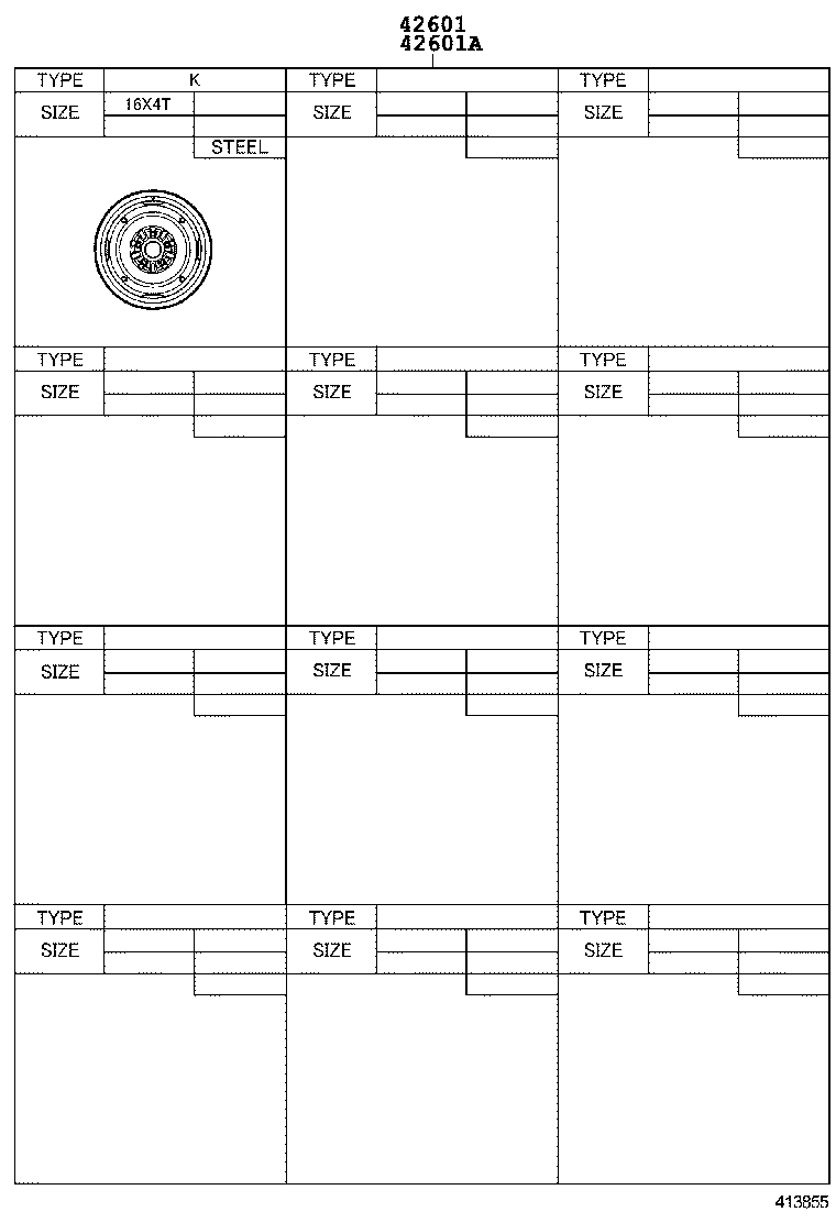 42602-22390 CAP, WHEEL product image