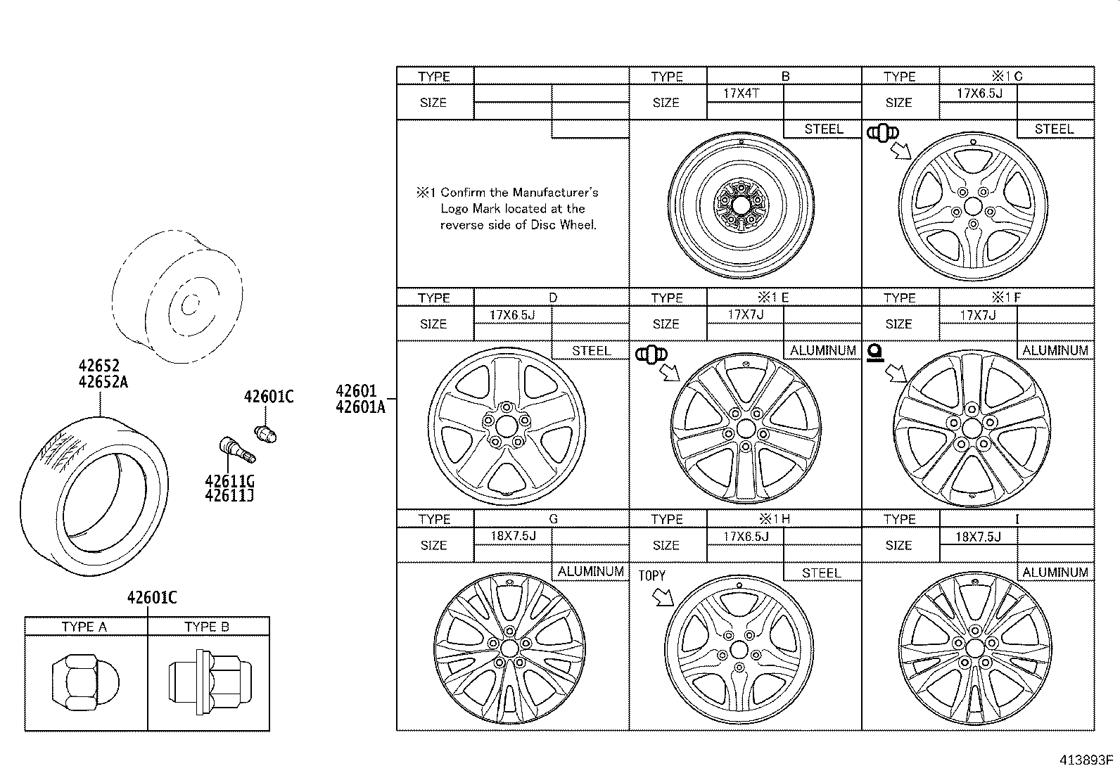 42652-42650 TIRE product image