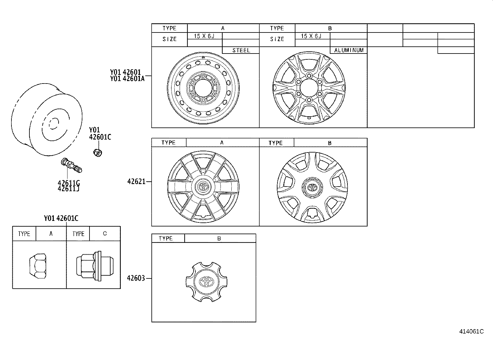42611-26161 WHEEL, DISC product image