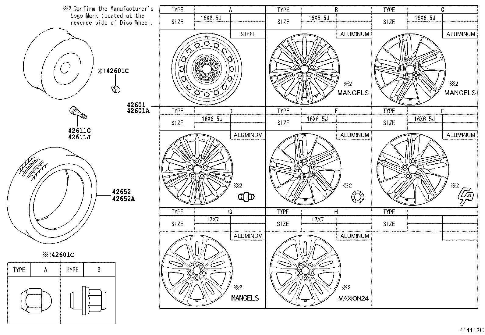 42602-02480 CAP, WHEEL product image