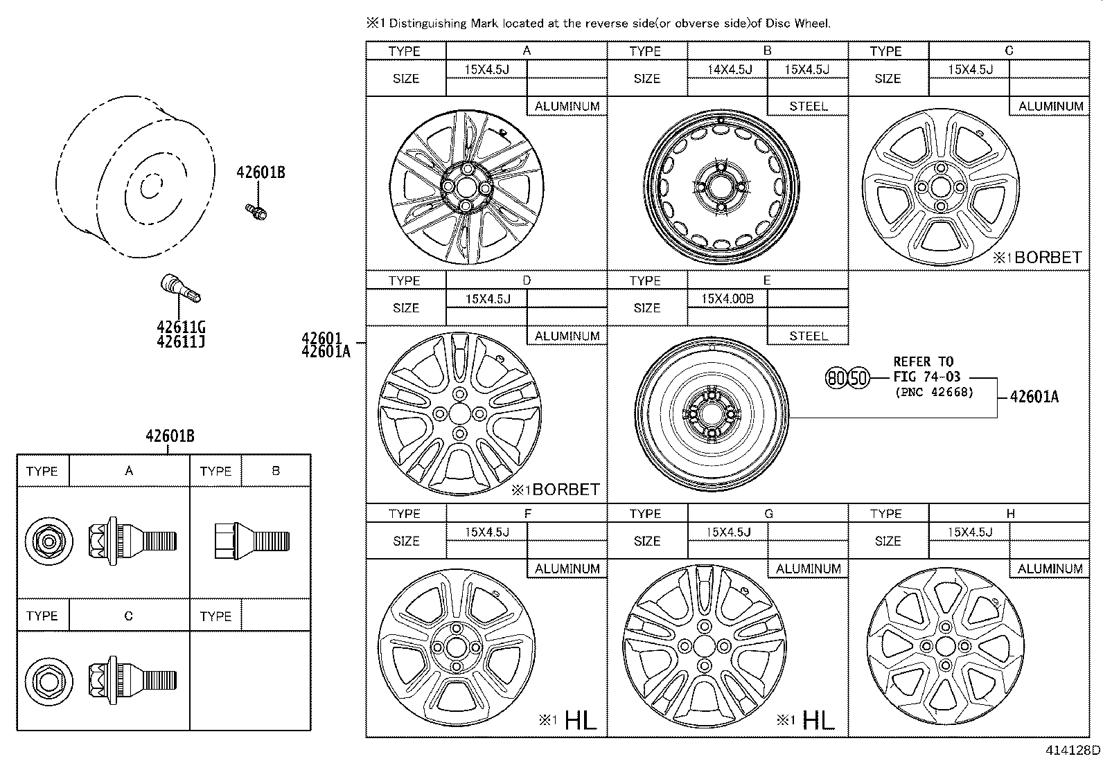 42611-YY470 WHEEL, DISC product image