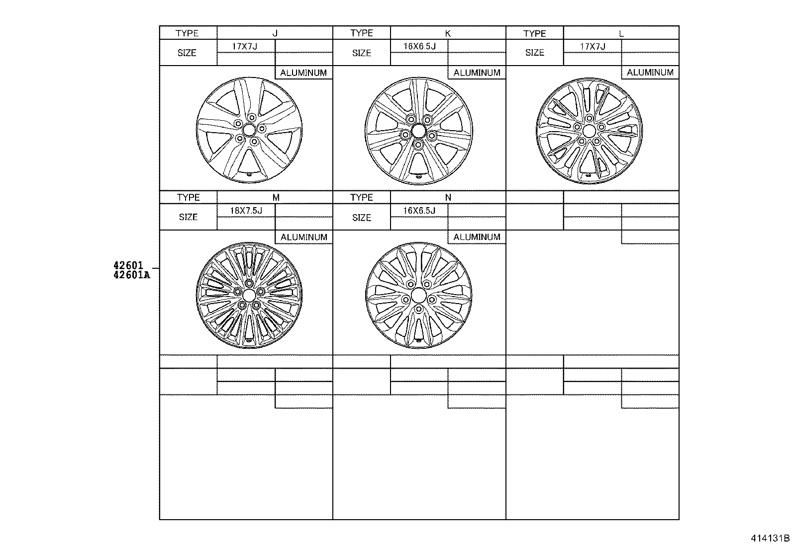42602-05141 CAP, WHEEL product image