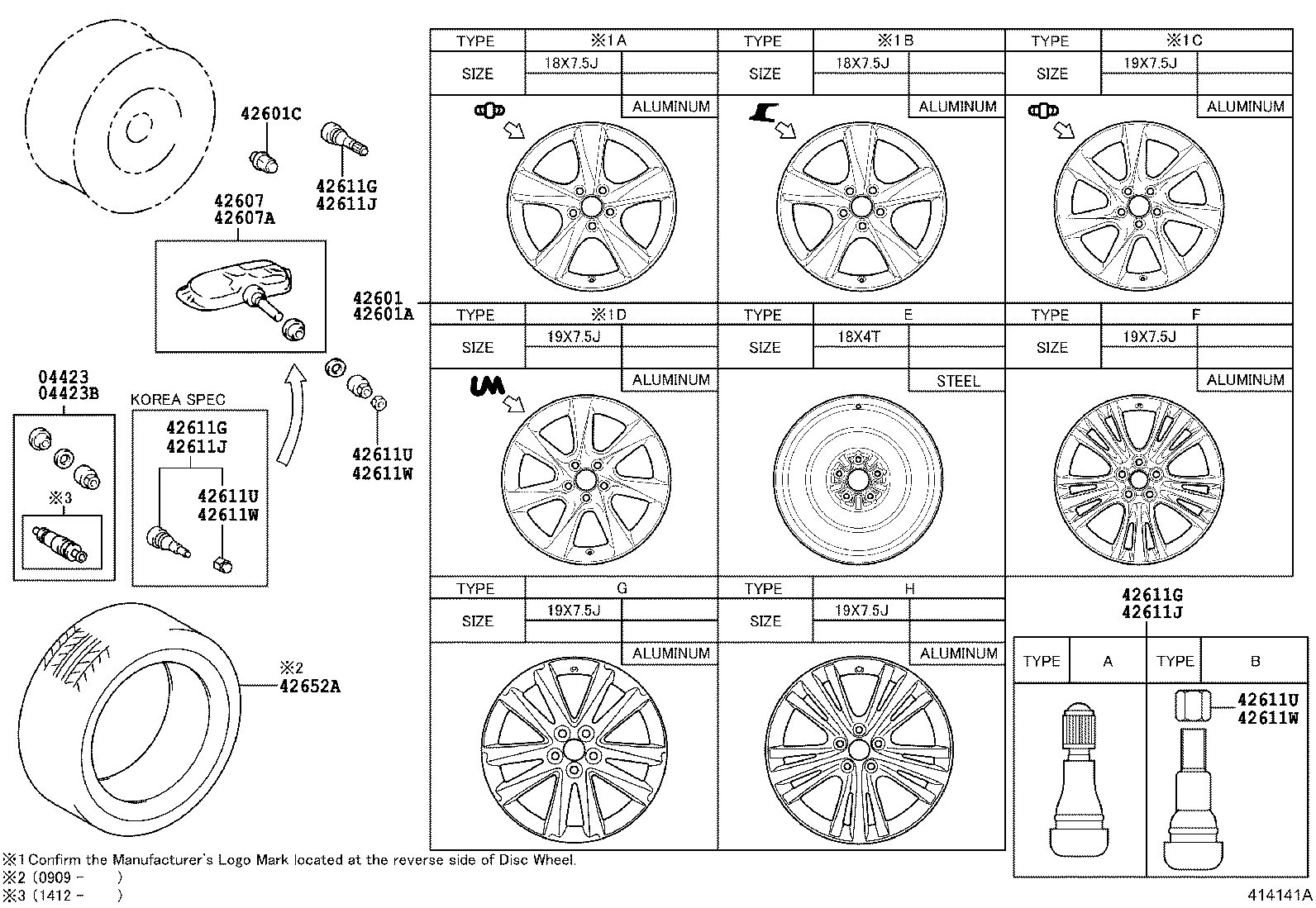 Toyota 42611-48720 WHEEL, DISC