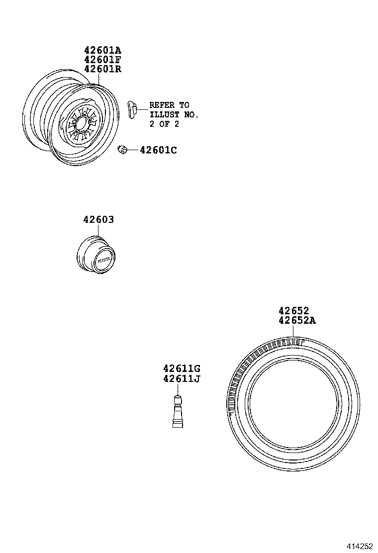 42601-26360-03 WHEEL, DISC (FOR SPARE) product image