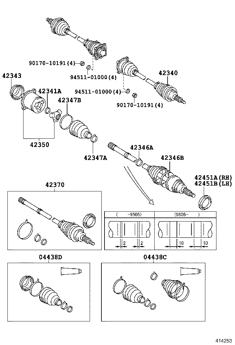 42340-12010 SHAFT ASSY, REAR DRIVE product image