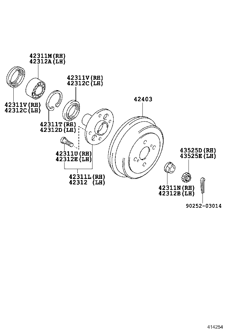 42340-12010 SHAFT ASSY, REAR DRIVE product image
