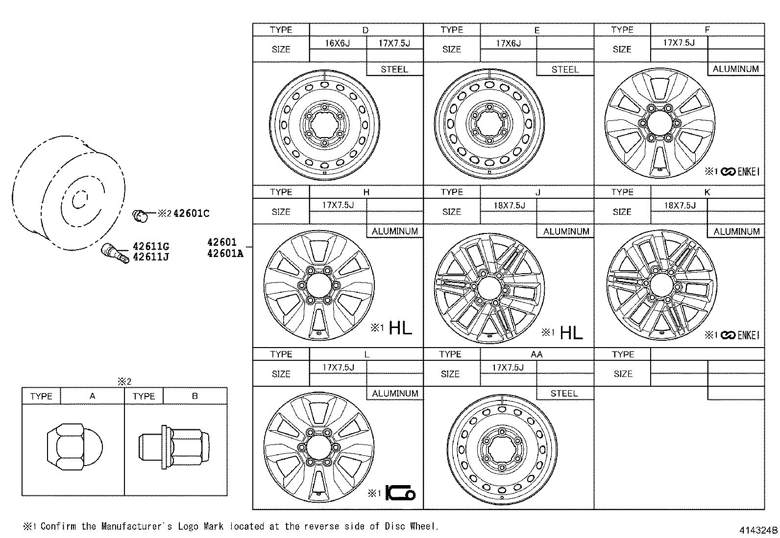 4260B-YP040 ORNAMENT SUB-ASSY, WHEEL HUB product image